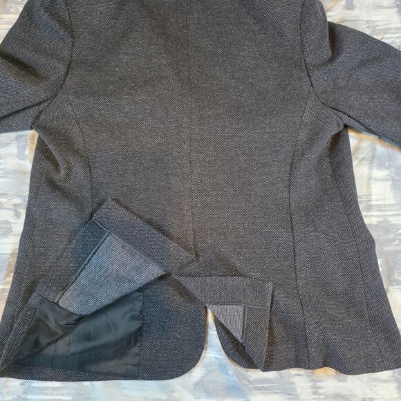 Talbots 2 Button Gray Tweed Blazer Pockets Jacket Coat Casual Women's 1X Gift - Picture 10 of 10